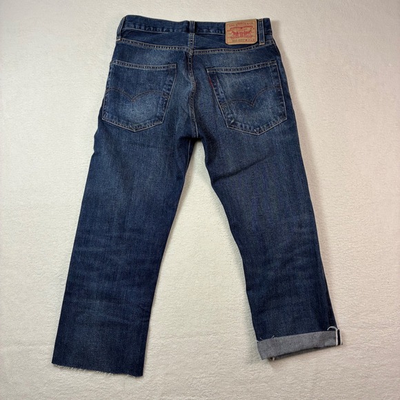 Levis Selvedge Jeans 505 0217 Womens 31x24 Blue Big E LVC Redline - Picture 3 of 10